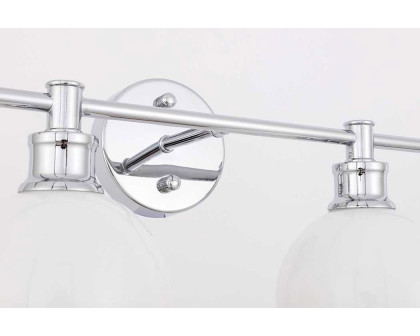 Elegant Wall Sconce - Chrome/Matte Glass (LD2315C)