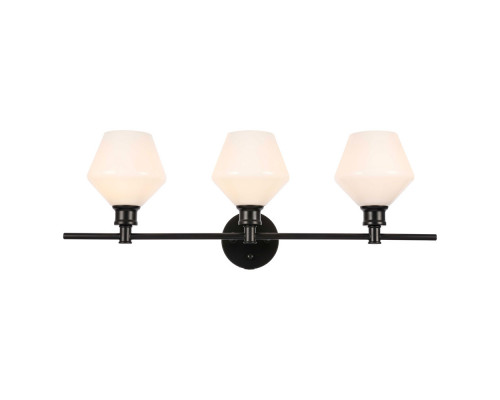 Elegant Wall Sconce - Black/Matte Glass (LD2317BK)