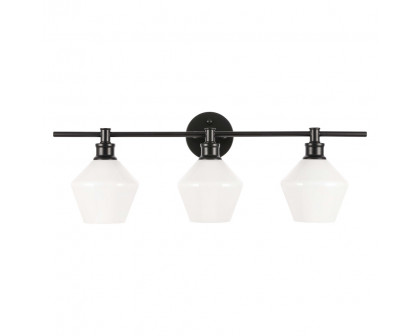 Elegant Wall Sconce - Black/Matte Glass (LD2317BK)