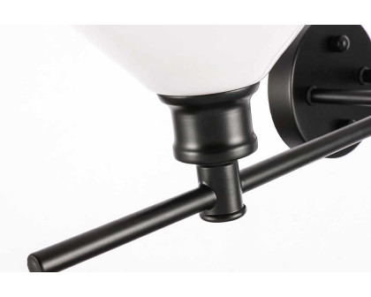 Elegant Wall Sconce - Black/Matte Glass (LD2317BK)