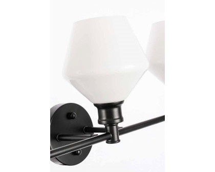 Elegant Wall Sconce - Black/Matte Glass (LD2317BK)