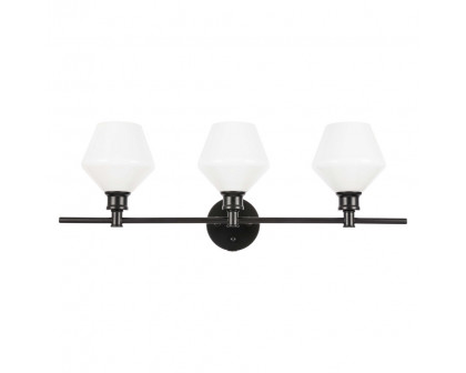 Elegant Wall Sconce - Black/Matte Glass (LD2317BK)