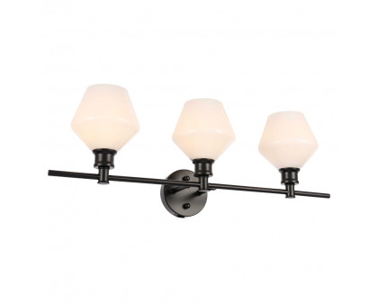 Elegant Wall Sconce - Black/Matte Glass (LD2317BK)