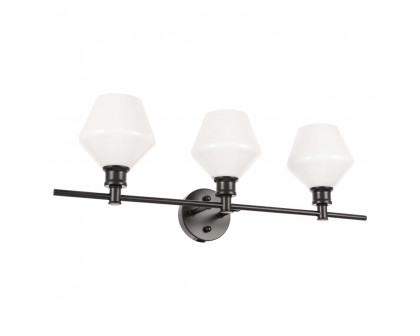 Elegant Wall Sconce - Black/Matte Glass (LD2317BK)