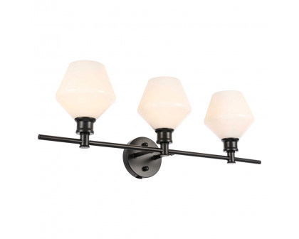 Elegant Wall Sconce - Black/Matte Glass (LD2317BK)