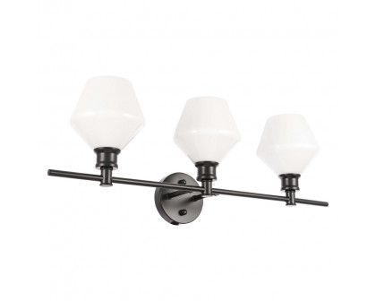 Elegant Wall Sconce - Black/Matte Glass (LD2317BK)