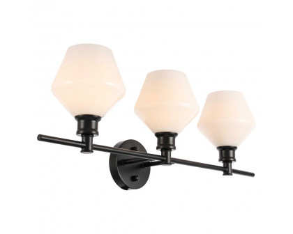 Elegant Wall Sconce - Black/Matte Glass (LD2317BK)