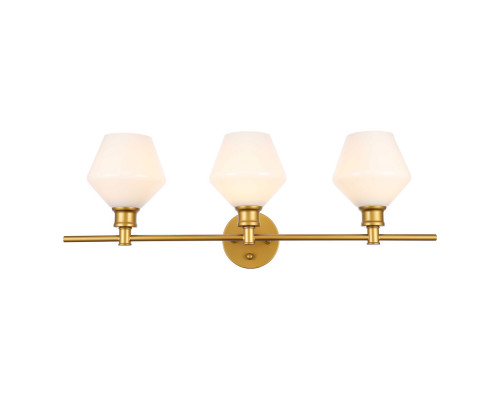 Elegant Wall Sconce - Brass/Matte Glass (LD2317BR)