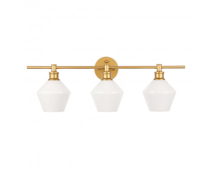 Elegant Wall Sconce - Brass/Matte Glass (LD2317BR)