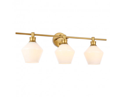 Elegant Wall Sconce - Brass/Matte Glass (LD2317BR)