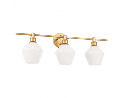 Elegant Wall Sconce - Brass/Matte Glass (LD2317BR)