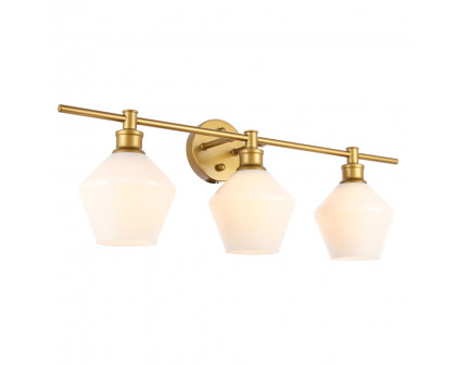 Elegant Wall Sconce - Brass/Matte Glass (LD2317BR)