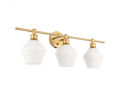 Elegant Wall Sconce - Brass/Matte Glass (LD2317BR)