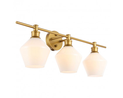 Elegant Wall Sconce - Brass/Matte Glass (LD2317BR)