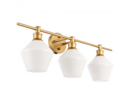 Elegant Wall Sconce - Brass/Matte Glass (LD2317BR)