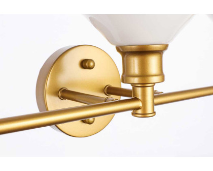 Elegant Wall Sconce - Brass/Matte Glass (LD2317BR)