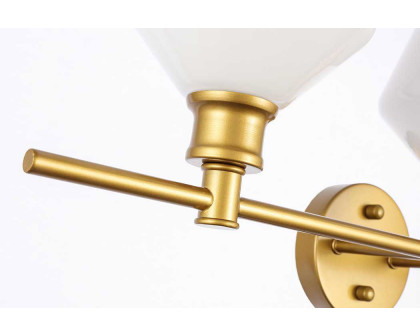 Elegant Wall Sconce - Brass/Matte Glass (LD2317BR)