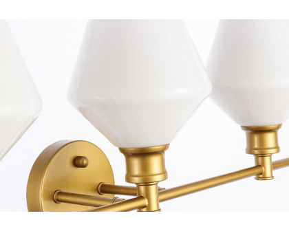 Elegant Wall Sconce - Brass/Matte Glass (LD2317BR)