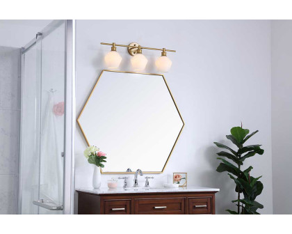 Elegant Wall Sconce - Brass/Matte Glass (LD2317BR)