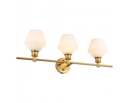 Elegant Wall Sconce - Brass/Matte Glass (LD2317BR)