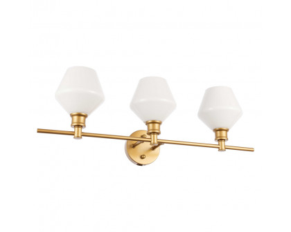 Elegant Wall Sconce - Brass/Matte Glass (LD2317BR)