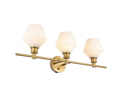 Elegant Wall Sconce - Brass/Matte Glass (LD2317BR)