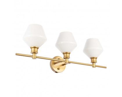 Elegant Wall Sconce - Brass/Matte Glass (LD2317BR)