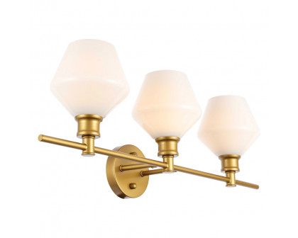 Elegant Wall Sconce - Brass/Matte Glass (LD2317BR)