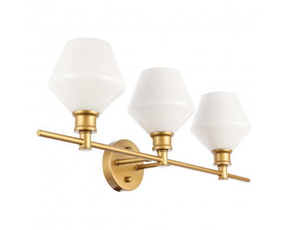 Elegant Wall Sconce - Brass/Matte Glass (LD2317BR)