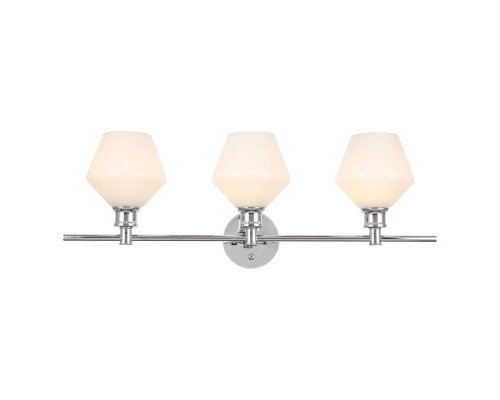 Elegant Wall Sconce - Chrome/Matte Glass (LD2317C)