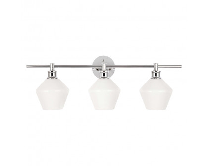 Elegant Wall Sconce - Chrome/Matte Glass (LD2317C)