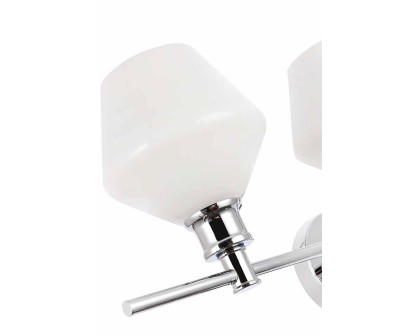 Elegant Wall Sconce - Chrome/Matte Glass (LD2317C)