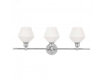 Elegant Wall Sconce - Chrome/Matte Glass (LD2317C)