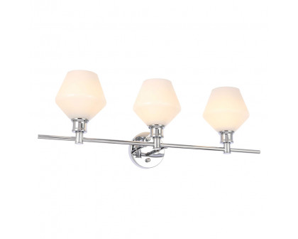 Elegant Wall Sconce - Chrome/Matte Glass (LD2317C)