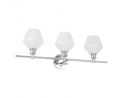 Elegant Wall Sconce - Chrome/Matte Glass (LD2317C)