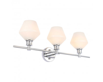 Elegant Wall Sconce - Chrome/Matte Glass (LD2317C)