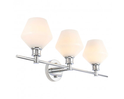 Elegant Wall Sconce - Chrome/Matte Glass (LD2317C)