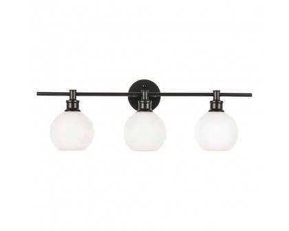 Elegant Wall Sconce - Black/Matte Glass (LD2319BK)