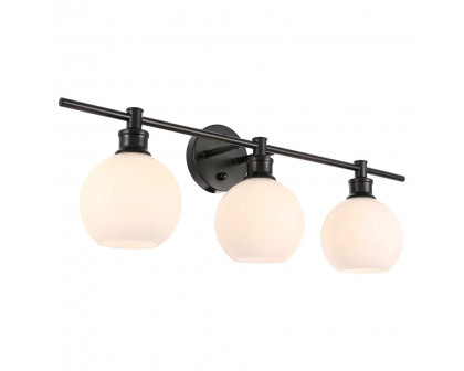 Elegant Wall Sconce - Black/Matte Glass (LD2319BK)