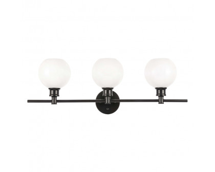 Elegant Wall Sconce - Black/Matte Glass (LD2319BK)