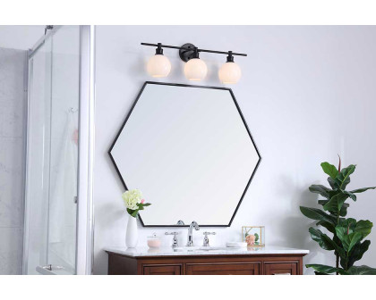 Elegant Wall Sconce - Black/Matte Glass (LD2319BK)