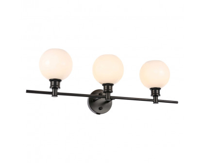 Elegant Wall Sconce - Black/Matte Glass (LD2319BK)