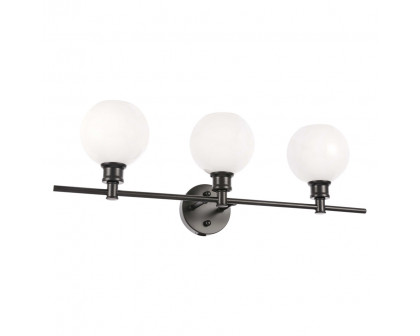 Elegant Wall Sconce - Black/Matte Glass (LD2319BK)