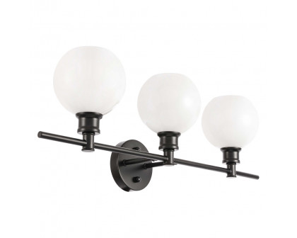 Elegant Wall Sconce - Black/Matte Glass (LD2319BK)