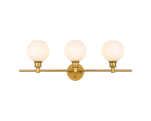 Elegant Wall Sconce - Brass/Matte Glass (LD2319BR)