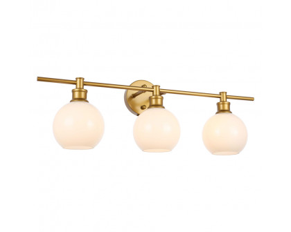 Elegant Wall Sconce - Brass/Matte Glass (LD2319BR)