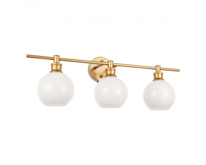 Elegant Wall Sconce - Brass/Matte Glass (LD2319BR)