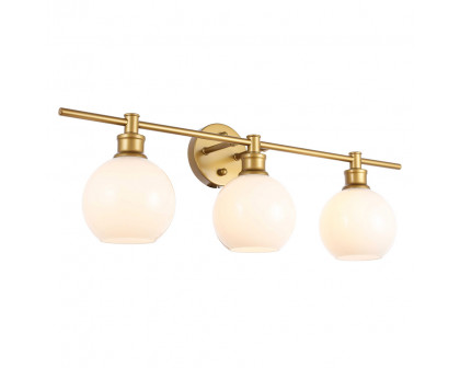 Elegant Wall Sconce - Brass/Matte Glass (LD2319BR)