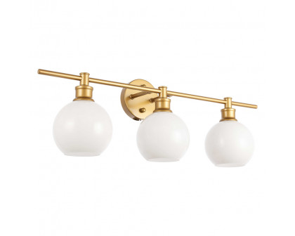 Elegant Wall Sconce - Brass/Matte Glass (LD2319BR)