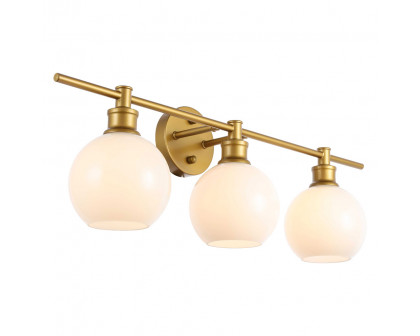 Elegant Wall Sconce - Brass/Matte Glass (LD2319BR)